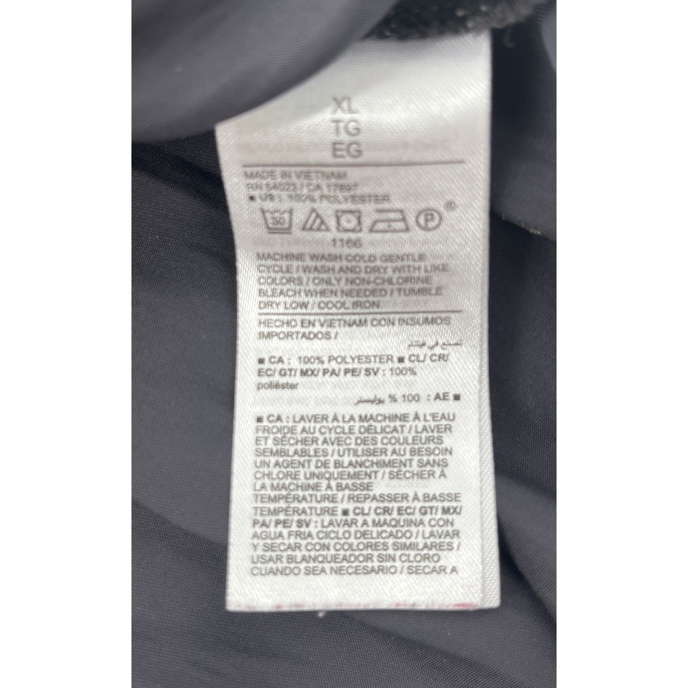 Old Navy Oversized Satin Shirt Black Tunic Minimalist Womens‎ XL - Picture 5 of 7